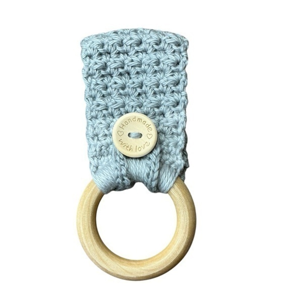 Kitchen Tea Hand Towel Holder Topper Cotton Wood Handcrafted Handmade‎ Crochet